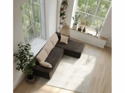 Sofá de salón Luna 3 plazas - marrón arena derecha^ Discount