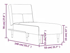 vidaxl Diván Cama|Sofá diván de terciopelo