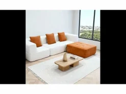 Sofá Eden Completo 3 plazas - blanco naranja Blanco roto Best