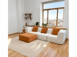 Sofá Eden Completo 3 plazas - blanco naranja Blanco roto Best