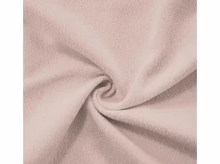 DripeX Sofá esquina 2 plazas + 2 poufs - con 4 cojines - tejido felpa - 220x145x81cm Rosa Best