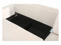 Habitat et jardin Sofá esquinero convertible y reversible de pana "Montaigne" - 3 plazas - Beige Discount