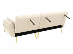 Sofá esquinero convertible de 3 plazas - Terciopelo -^Hauss Spole Clearance