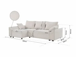 Habitat et jardin Sofá esquinero convertible y reversible 