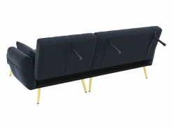 Hauss Spole Sofás Chesterfield|Sofá esquinero convertible de 3 plazas - Terciopelo -