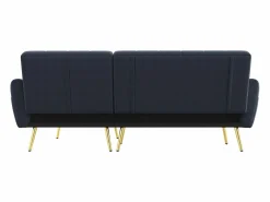 Hauss Spole Sofás Chesterfield|Sofá esquinero convertible de 3 plazas - Terciopelo -