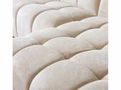 Concept-Usine Sofá esquinero de 3 plazas en terciopelo con chaise longue derecha - Cómodo y diseño Beige Discount