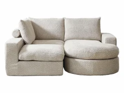Sofá esquinero de 3 plazas con chaise longue y 3 cojines - Tejido chenilla^Hauss Spole Best