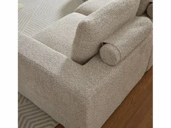 Sofá esquinero de 3 plazas con chaise longue y 3 cojines - Tejido chenilla^Hauss Spole Best