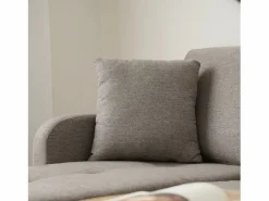 Merax Sofá esquinero de 3 plazas con chaise longue - 185 x 118 x 82 cm - tejido transpirable de algodón y lino - oscuro antiguo Gris Clearance