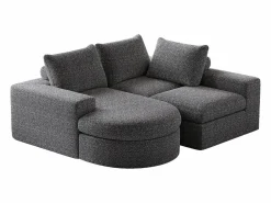 Sofá - 3 Plazas|Sofá Cama|Sofá esquinero - Sofá de 3 plazas con 3 cojines y 2 reposacabezas - chenilla