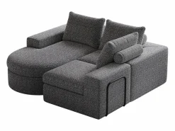 Sofá - 3 Plazas|Sofá Cama|Sofá esquinero - Sofá de 3 plazas con 3 cojines y 2 reposacabezas - chenilla