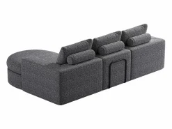 Sofá - 3 Plazas|Sofá Cama|Sofá esquinero - Sofá de 3 plazas con 3 cojines y 2 reposacabezas - chenilla