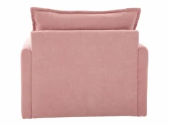 OKWISH Sofá individual giratorio de chenilla con reposabrazos y cojines, ideal para salón y dormitorio Rosa Discount