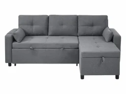 Sofá moderno en L - Sofá cama modular - Función de cama - Con almacenamiento - Con portavasos -^ModernLuxe Hot