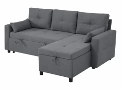 Sofá moderno en L - Sofá cama modular - Función de cama - Con almacenamiento - Con portavasos -^ModernLuxe Hot