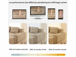 DripeX Sofá Modular|Sofás Club|Sofá Modular 2 plazas en Pana con 2 cojines, sin montaje, 204x104x69cm,