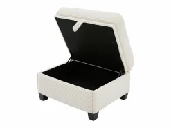 Sofá modular Amplio para familia estructura resistente asientos profundos pana Beige Clearance