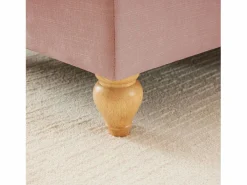 Sofá modular componible respaldo segmentado patas huso asiento cómodo chenille Rosa Outlet