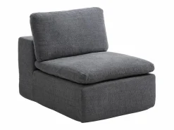 Vente-unique Sofás Y Sillones|Sofá Modular|Sofá modular de esquina con puf en tejido CORTOLINE