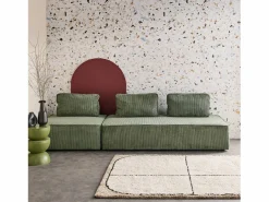 Sweeek Conjunto Sofás|Sofá modular de pana, 3 plazas