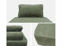 Sweeek Conjunto Sofás|Sofá modular de pana, 3 plazas