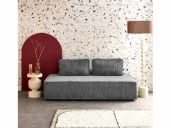 Sweeek Sofá Modular|Sofá modular de pana, 2 plazas oscuro