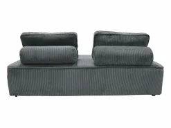 Sweeek Sofá Modular|Sofá modular de pana, 2 plazas oscuro