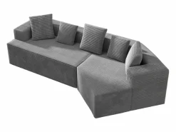 KOMHTOM Sofá Modular|Sofá modular, estampado de nubes, terciopelo acanalado, embalaje totalmente comprimido, sin montaje,