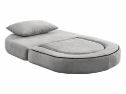 Sofá modular fácil de mover tejido suave en chenilla ideal para habitación de invitados Gris claro Discount