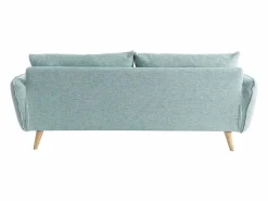 Miliboo Sofá nórdico 3 plazas hielo CREEP Azul Outlet