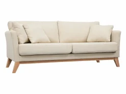 Sofá nórdico 3 plazas desenfundable y patas madera OSLO^Miliboo Sale