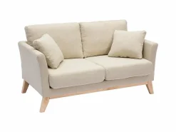Miliboo Sofá nórdico 2 plazas desenfundable tejido OSLO Beige Online