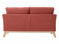Miliboo Sofá Escandinavo|Sofá nórdico 2 plazas con funda desenfundable efecto aterciopelado color OSLO