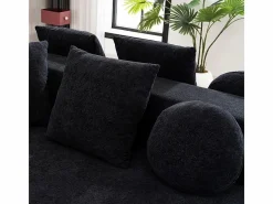Sofá panorámico 5 plazas modular - de tejido Chenilla - con 6 cojines - 263x171x66cm^DripeX Sale