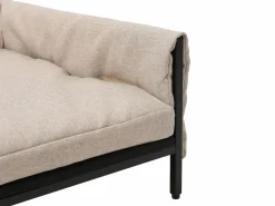 Vente-unique Cama De Animales De Compañía|Sofá para mascotas de lino Taupe, beige L. 80 x P. 58 x Alt. 28 cm SIPARIA