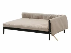 Vente-unique Cama De Animales De Compañía|Sofá para mascotas de lino Taupe, beige L. 80 x P. 58 x Alt. 28 cm SIPARIA