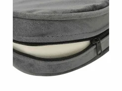 Clicnbuy Sofá para perros felpa y cuero sintético 48x48x32 cm Gris Clearance