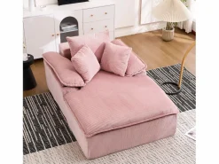 Sofá reclinable de 1 plaza - Sillón de pana - No requiere montaje -^Hauss Spole Discount