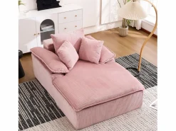 Sofá reclinable de 1 plaza - Sillón de pana - No requiere montaje -^Hauss Spole Discount