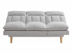 Vente-unique Sofá reclinable de 3 plazas convertible clic-clac en tejido PALOBU Gris claro Hot