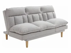 Vente-unique Sofá reclinable de 3 plazas convertible clic-clac en tejido PALOBU Gris claro Hot
