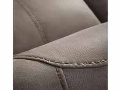Sofá reclinable eléctrico de microfibra Ducka-Color Marrón-Sistema Eléctrico-Número de plazas 3 plazas^Les Tendances Outlet