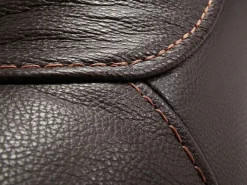 Les Tendances Sofá Relax|Sofá reclinable eléctrico de cuero Ducka-Marrón claro-Sistema Fijo - sin relajante-2 plazas