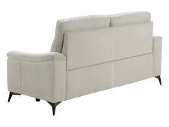 Sofá reclinable eléctrico de microfibra Kuiza-Color claro-Número de plazas Sillón reclinable eléctrico de 3 plazas^Les Tendances Clearance