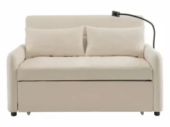 Sofá recto - Sofá plegable con soporte para teléfono y bolsillo de almacenamiento - respaldo ajustable - para sala de estar y dormitorio^ Best