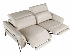 Angel Cerda Sofá relax 3 plazas piel arena 6264 Beige Online