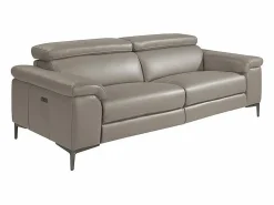 Sofá relax 3 plazas piel gris oscuro 6122^Angel Cerda Online
