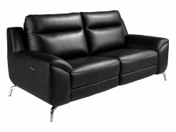 Angel Cerda Sofá relax 2 plazas piel 6193 Negro Hot