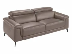 Angel Cerda Sofá relax 3 plazas piel visón 6105 Beige Online